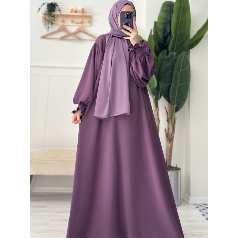 Mihrimâh elbise (soft mor)