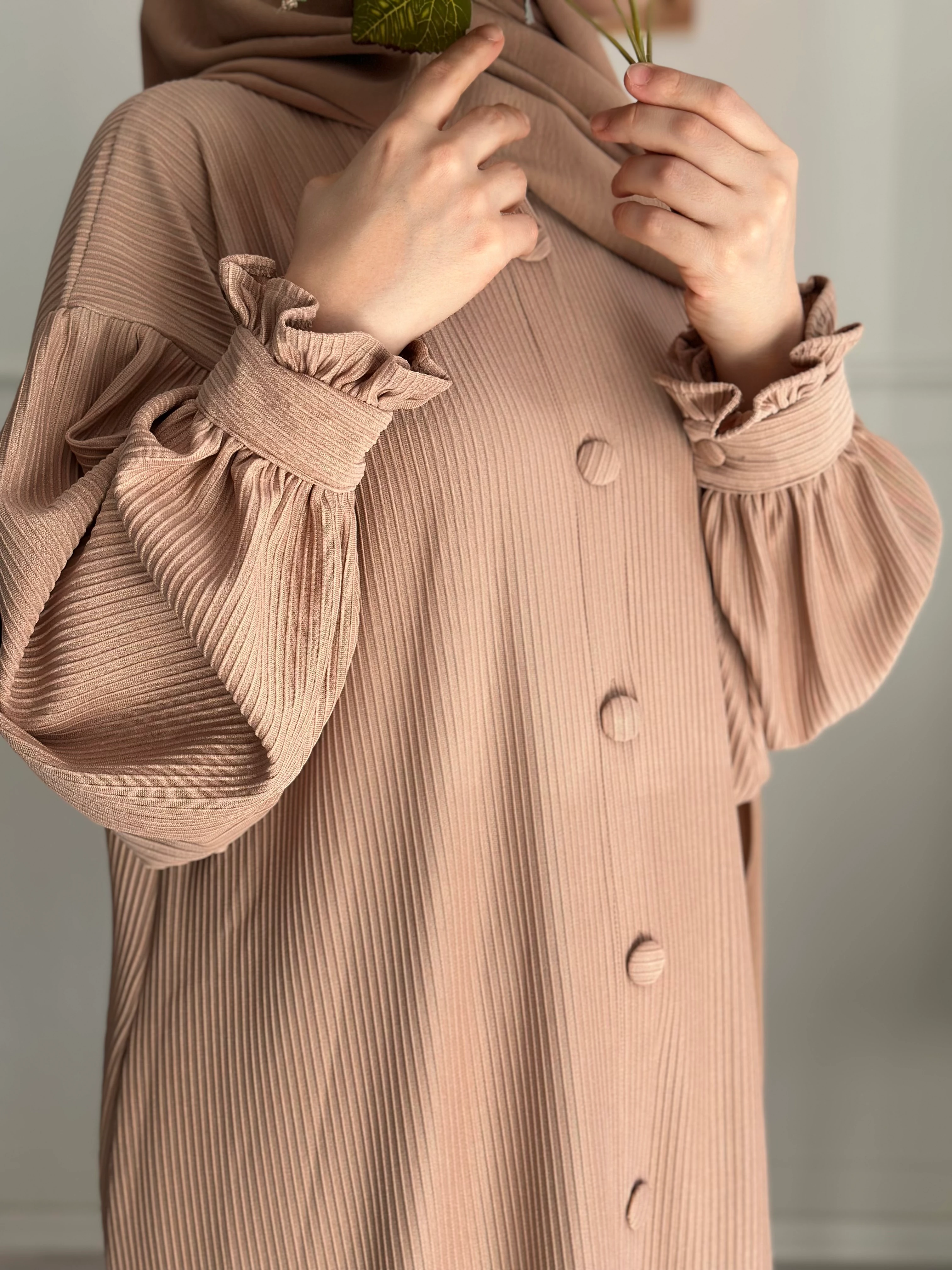 Ahu fitilli ferace (bej)