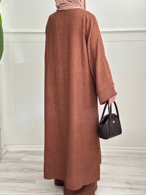 Hijab takım (kahve)