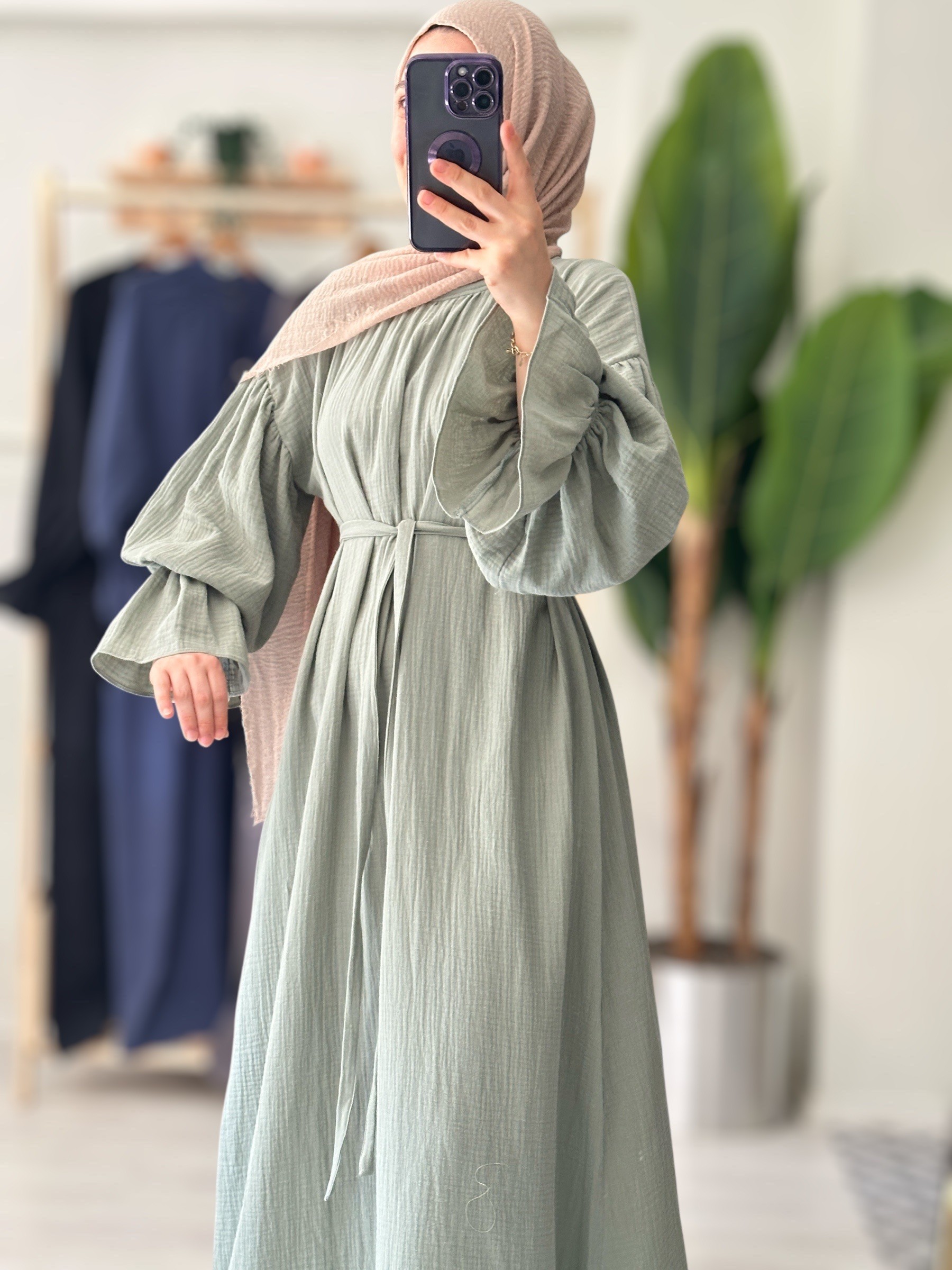 Bade elbise (soft mint)