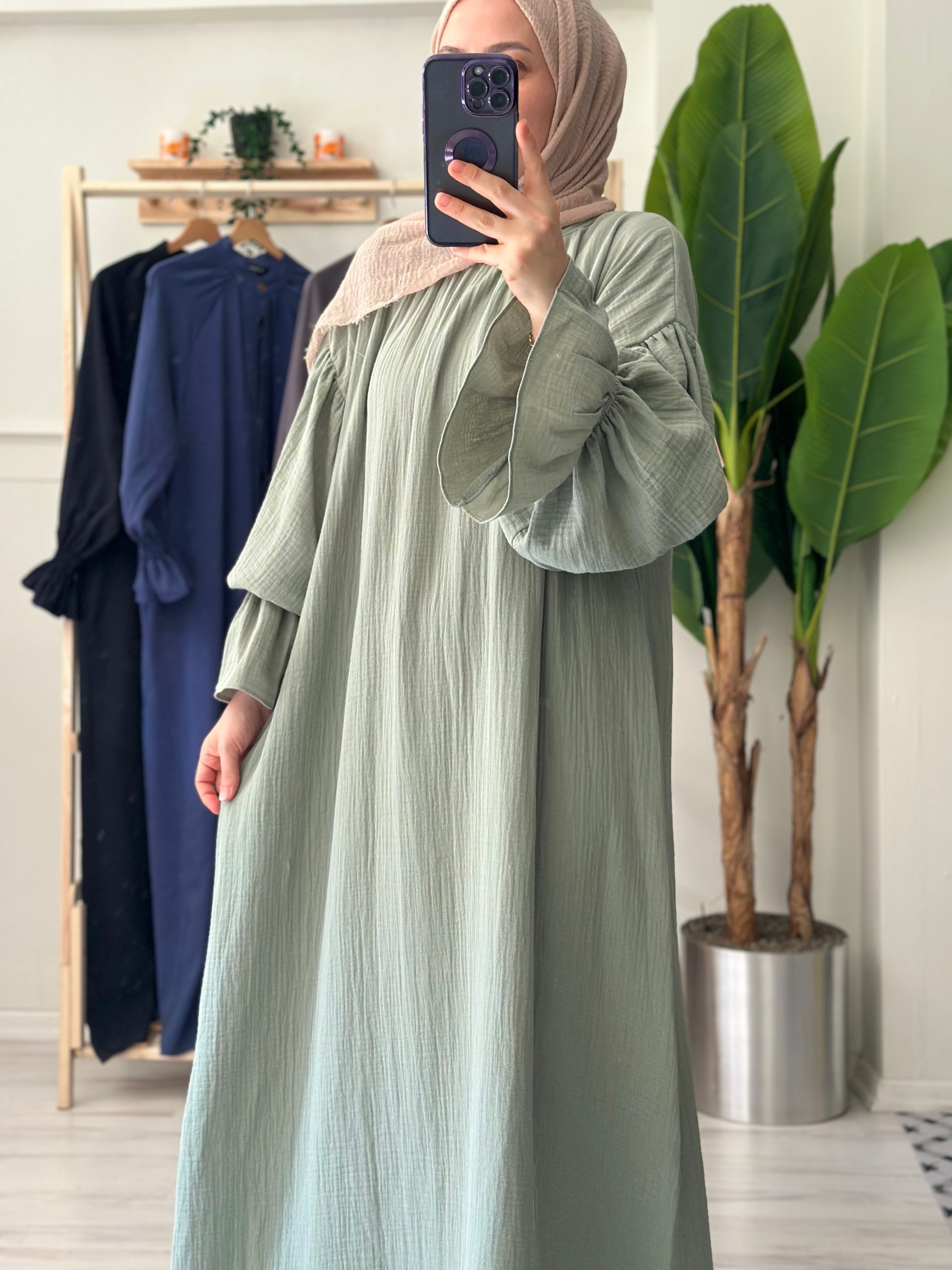 Bade elbise (soft mint)