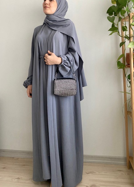 Aksa Abaya takım (gri)