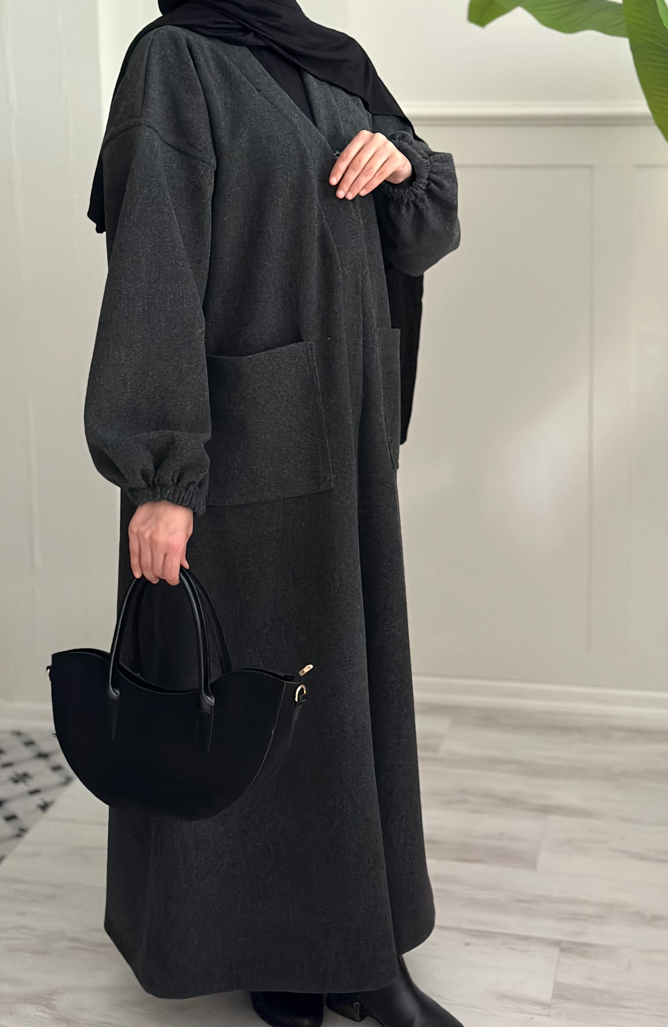 Elmina kaşe kaban (füme)