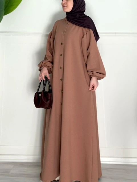 Sweat kapüşonlu ferace (cappucino)