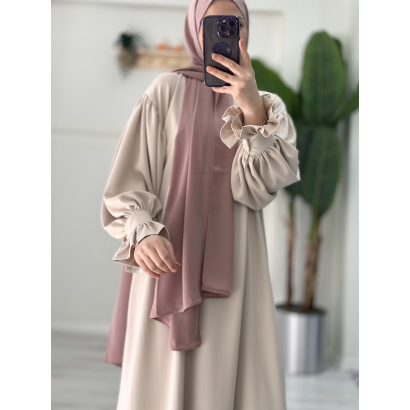 MİHRİMAH ELBİSE (bej)