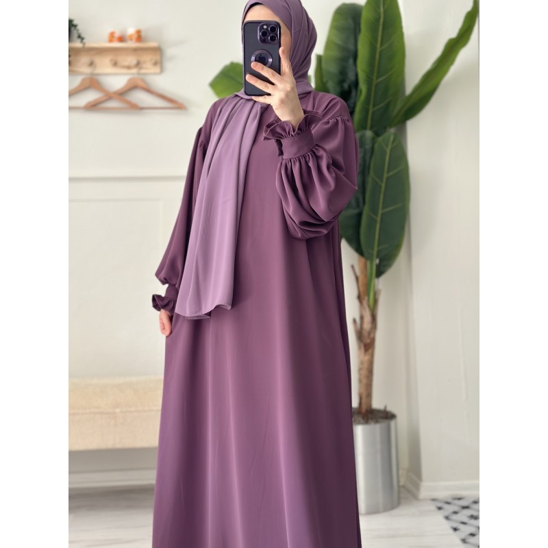 Mihrimâh elbise (soft mor)
