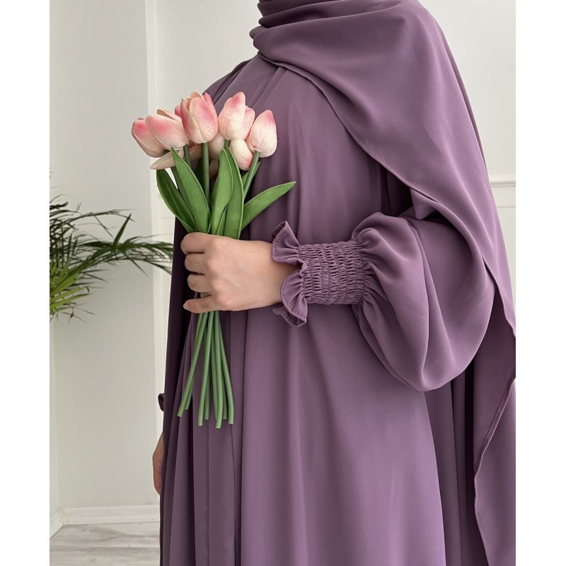 ZEYNEB ABAYA TAKIM (leylak)
