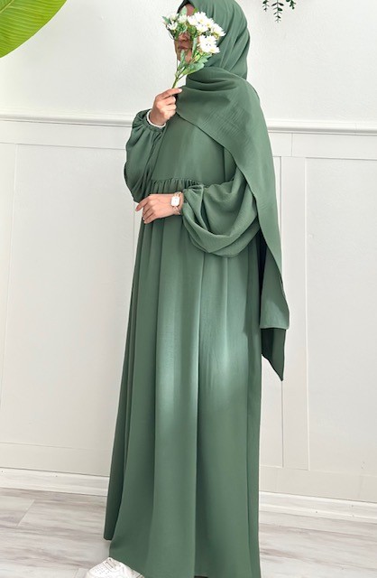 Eftalya elbise (çağla yeşil)