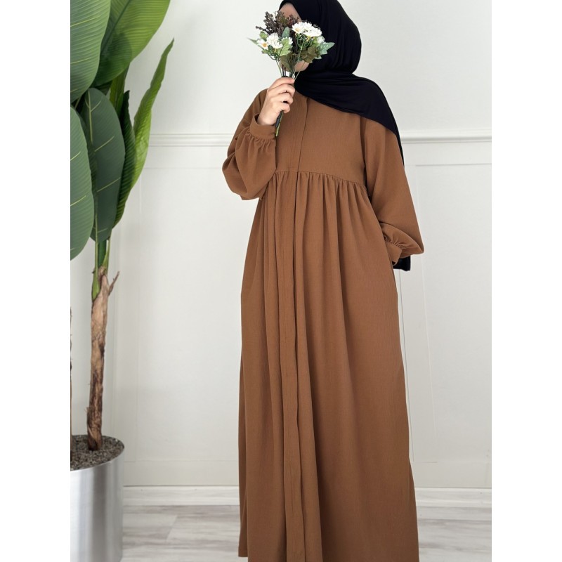 Aişe triko ferace (karamel)