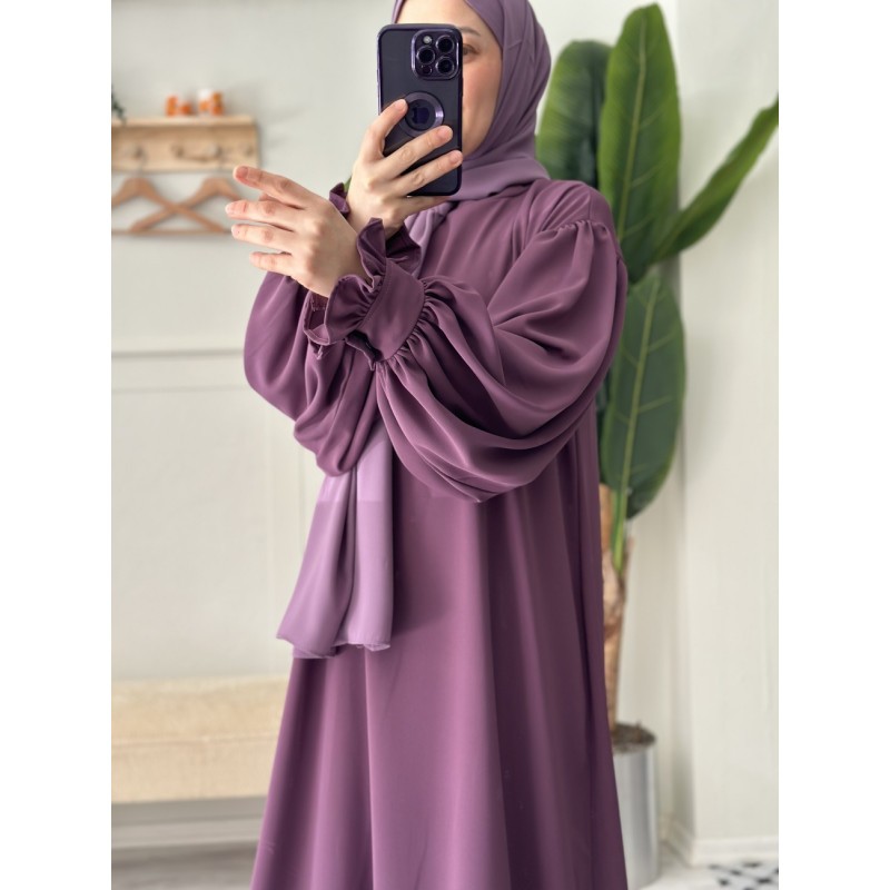 Mihrimâh elbise (soft mor)