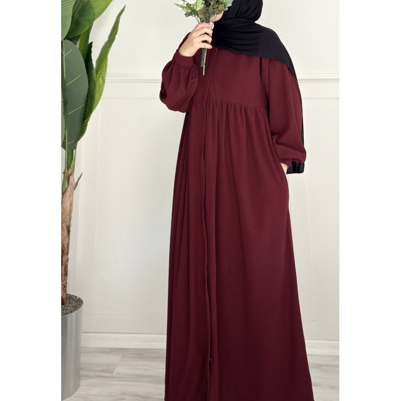 Aişe triko ferace (bordo)
