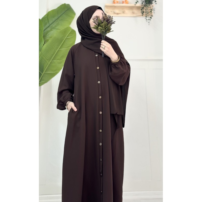 İkra ferace (acı kahve) 2beden 145cm