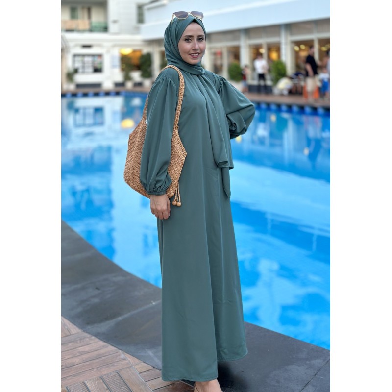 ALYA ELBİSE (çağla yeşil)