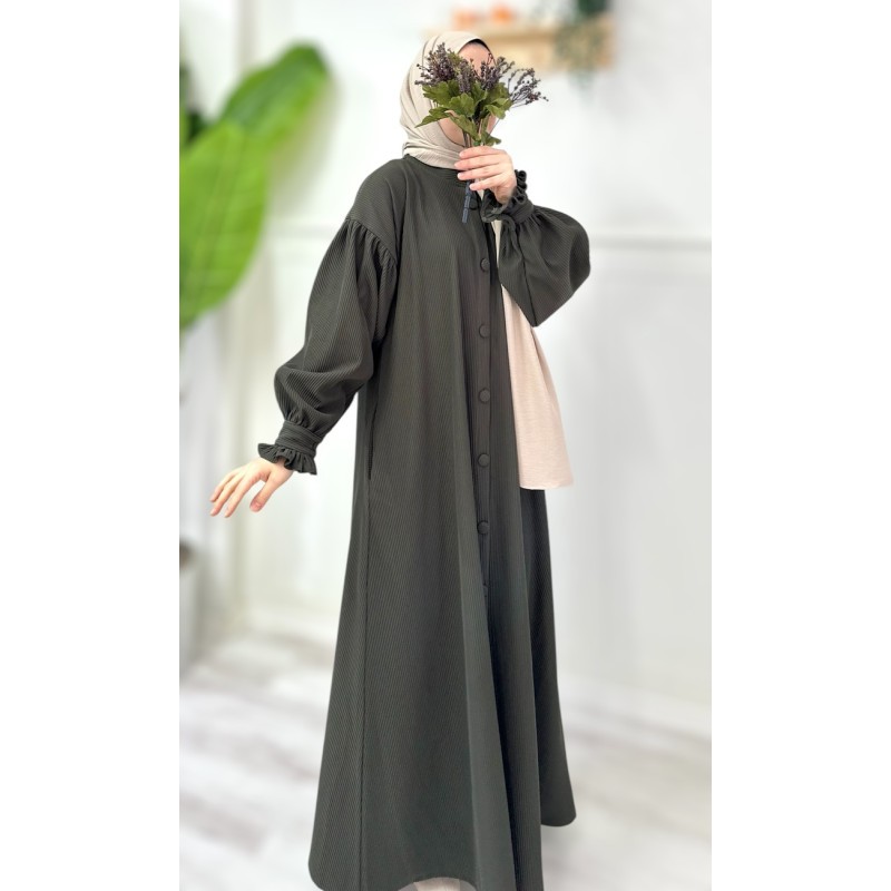 AHU FİTİLLİ FERACE (haki)