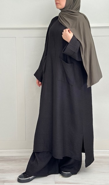 hijab takım (siyah)