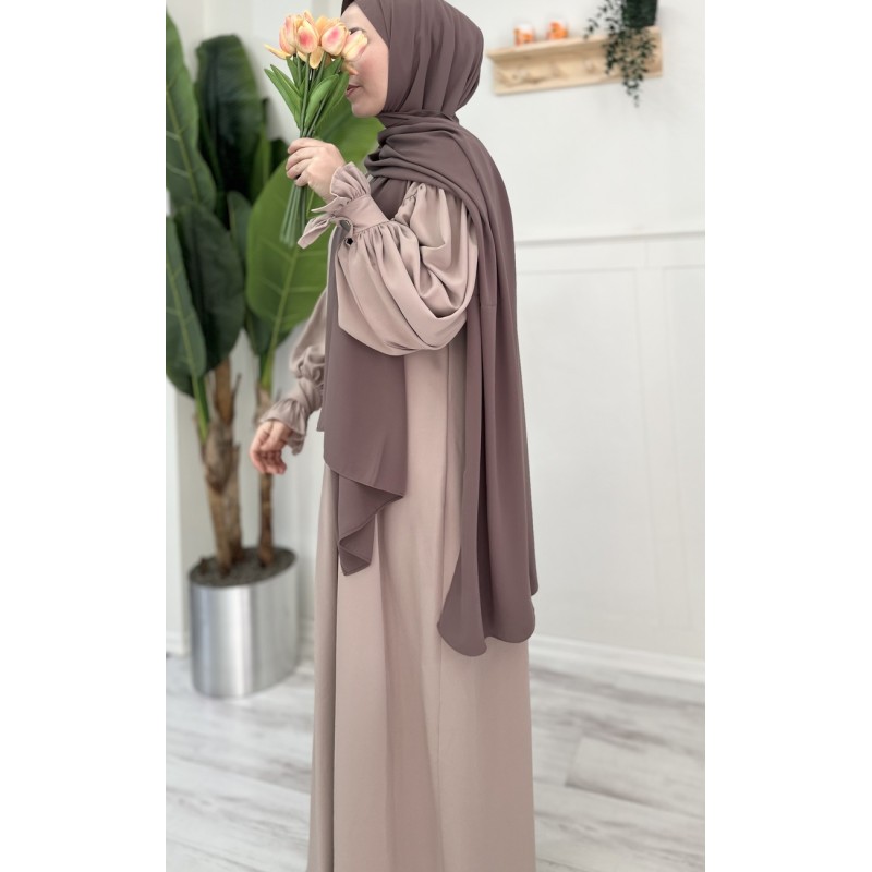 MİHRİMAH ELBİSE (nude vizon)
