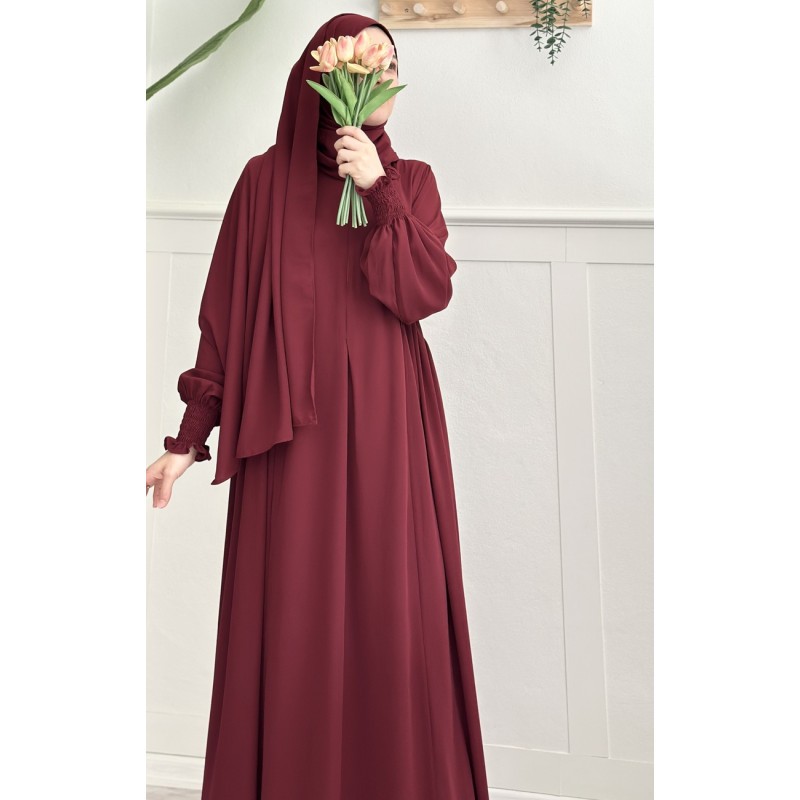 Meva elbise (bordo)