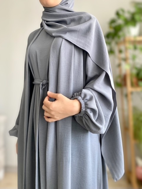 Aksa Abaya takım (gri)