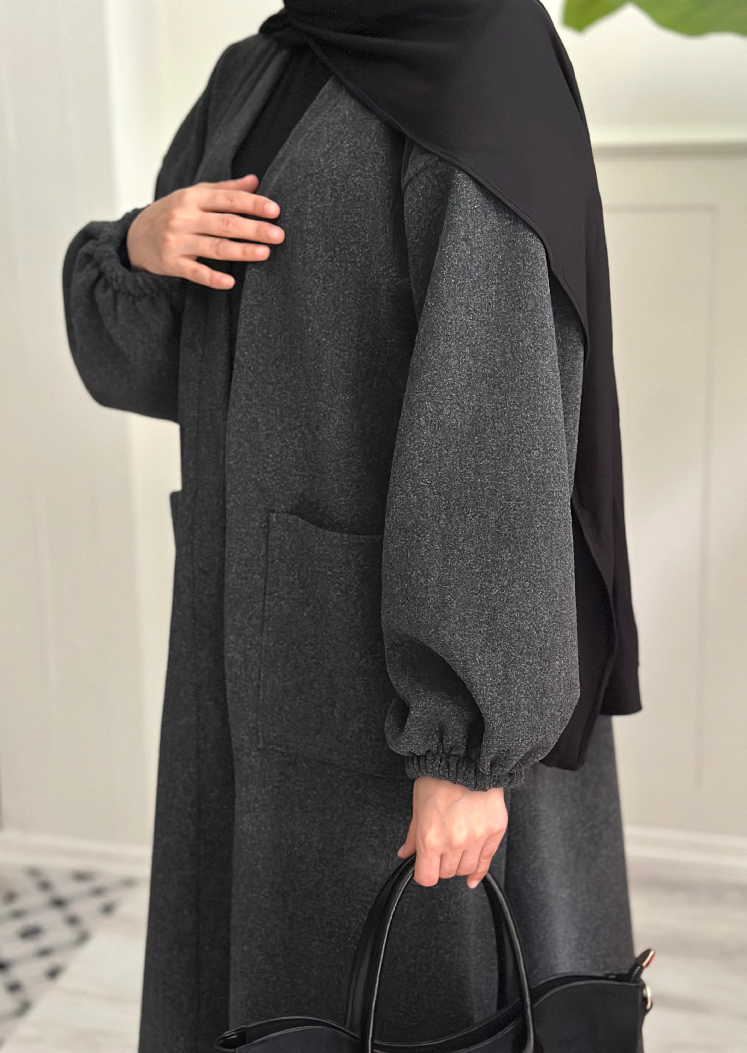 Elmina kaşe kaban (füme)