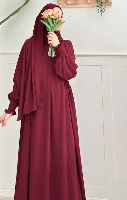 Meva elbise (bordo) 
