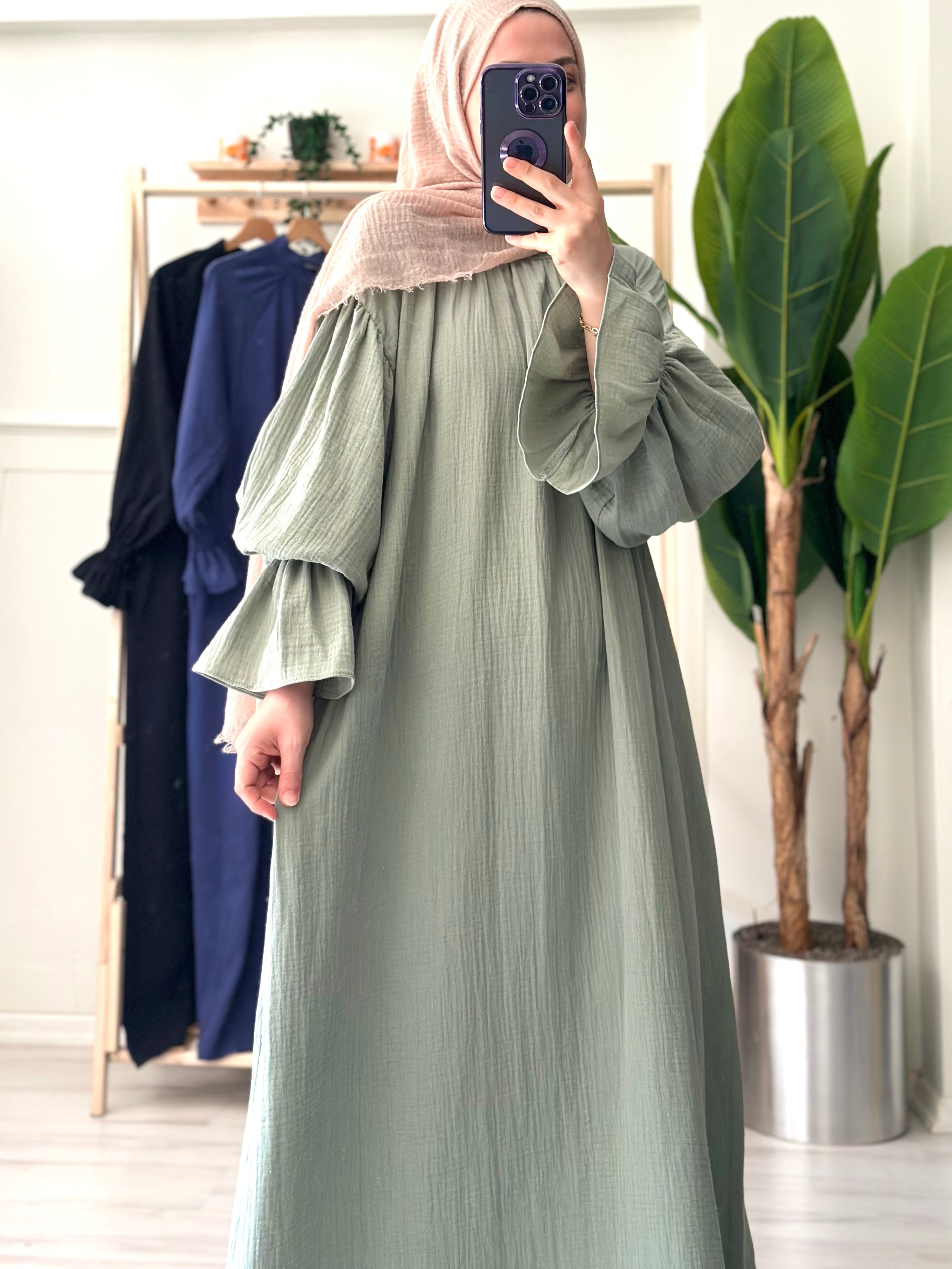 Bade elbise (soft mint)