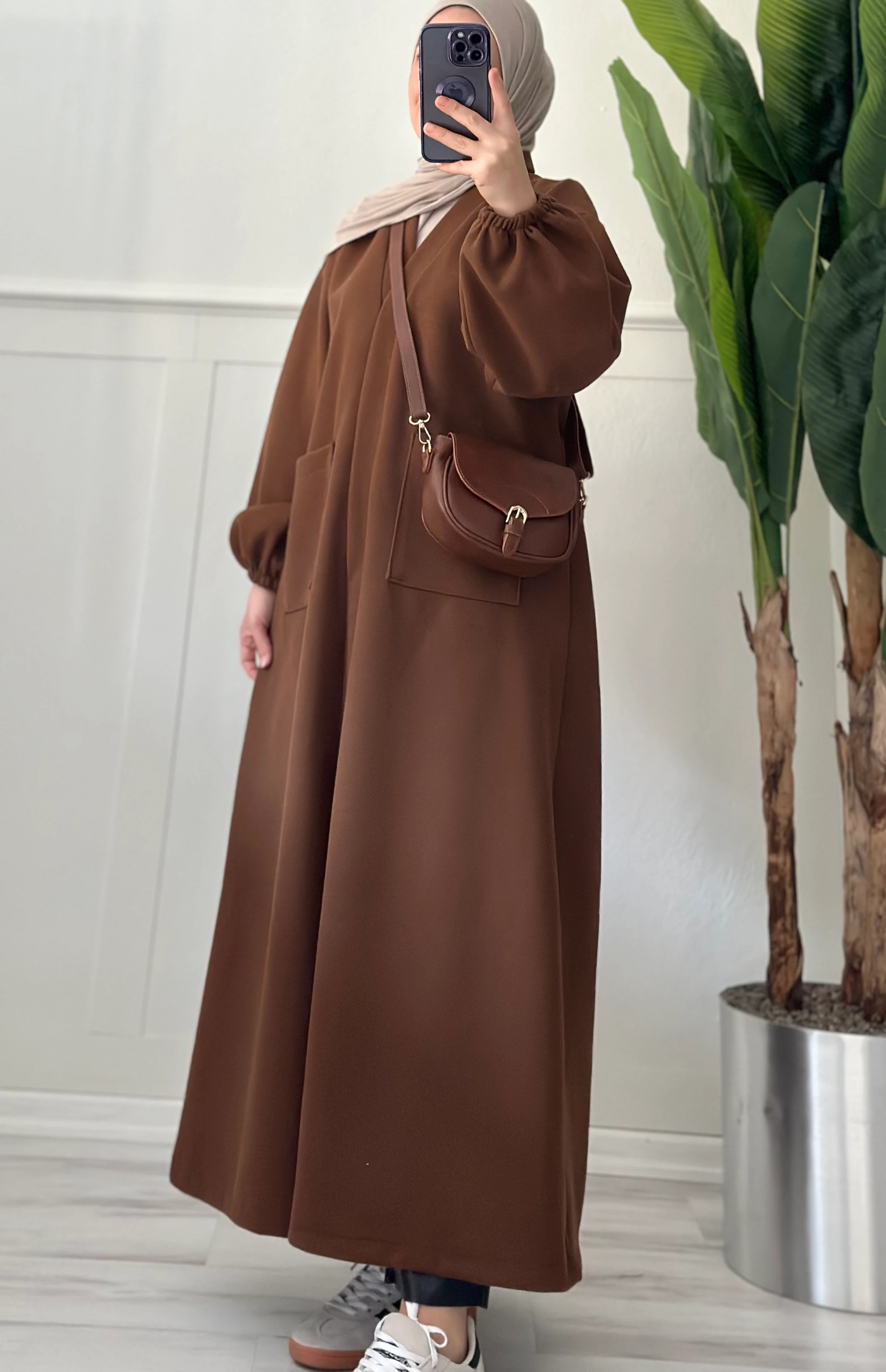 Elmina kaban (kahve)