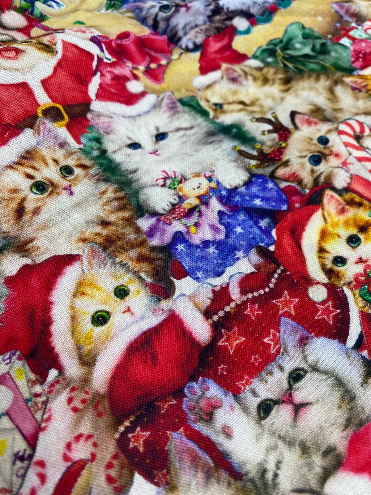 DD| YILBAŞI KEDİLİ KUMAŞ