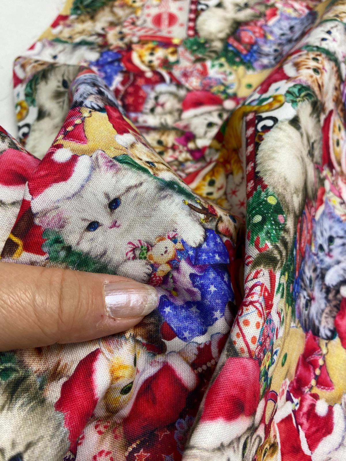 DD| YILBAŞI KEDİLİ KUMAŞ