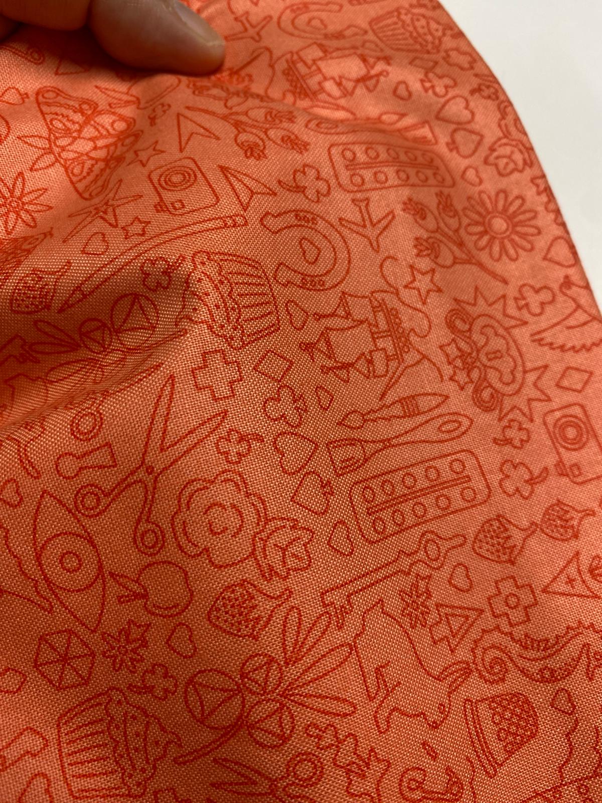 Top Sonu-50cmx110cm-Dikiş-Turuncu