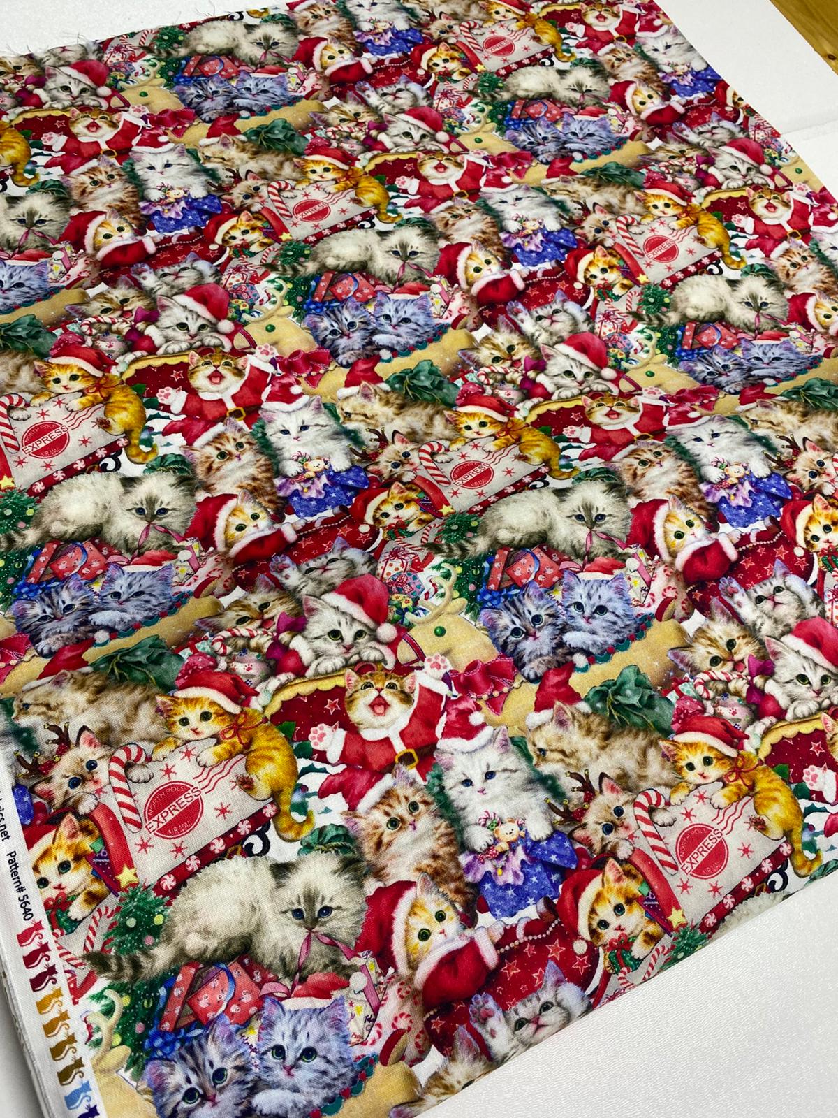 DD| YILBAŞI KEDİLİ KUMAŞ