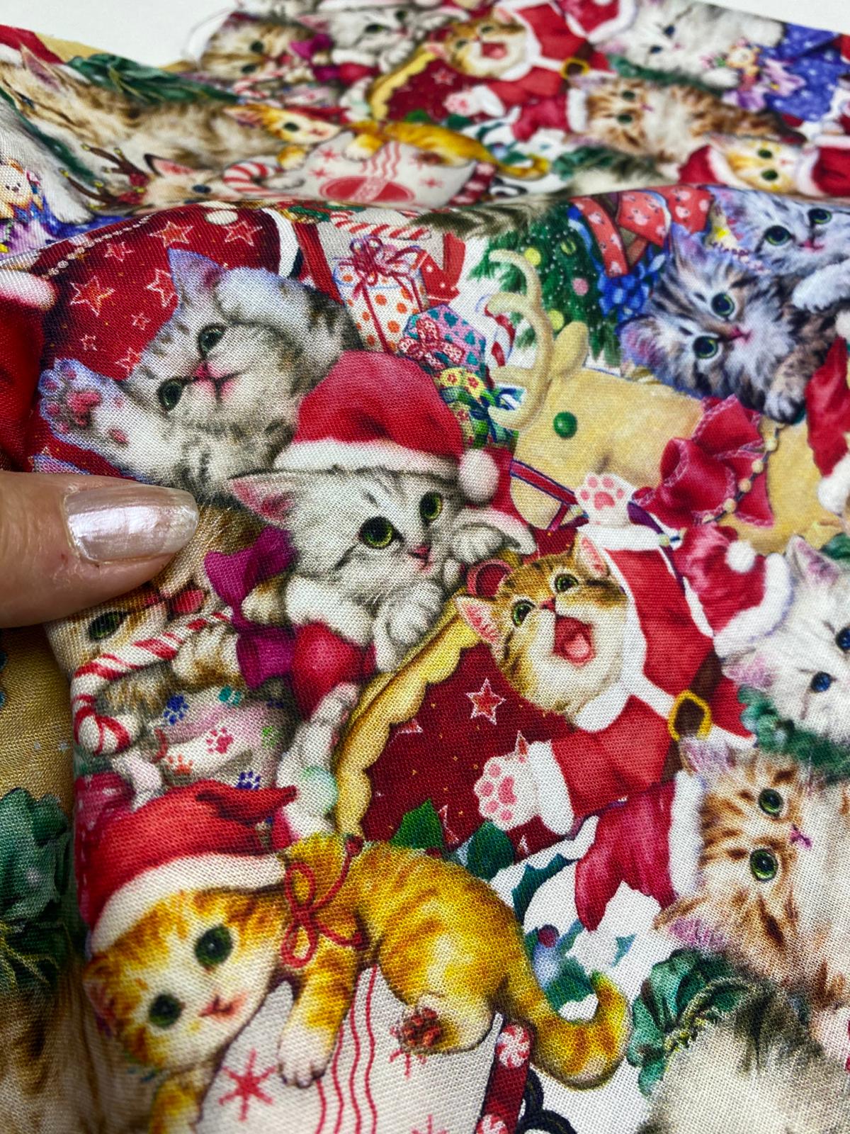 DD| YILBAŞI KEDİLİ KUMAŞ