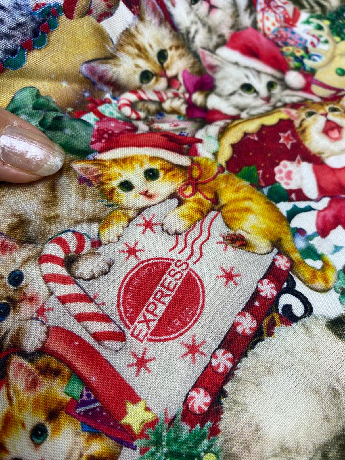 DD| YILBAŞI KEDİLİ KUMAŞ