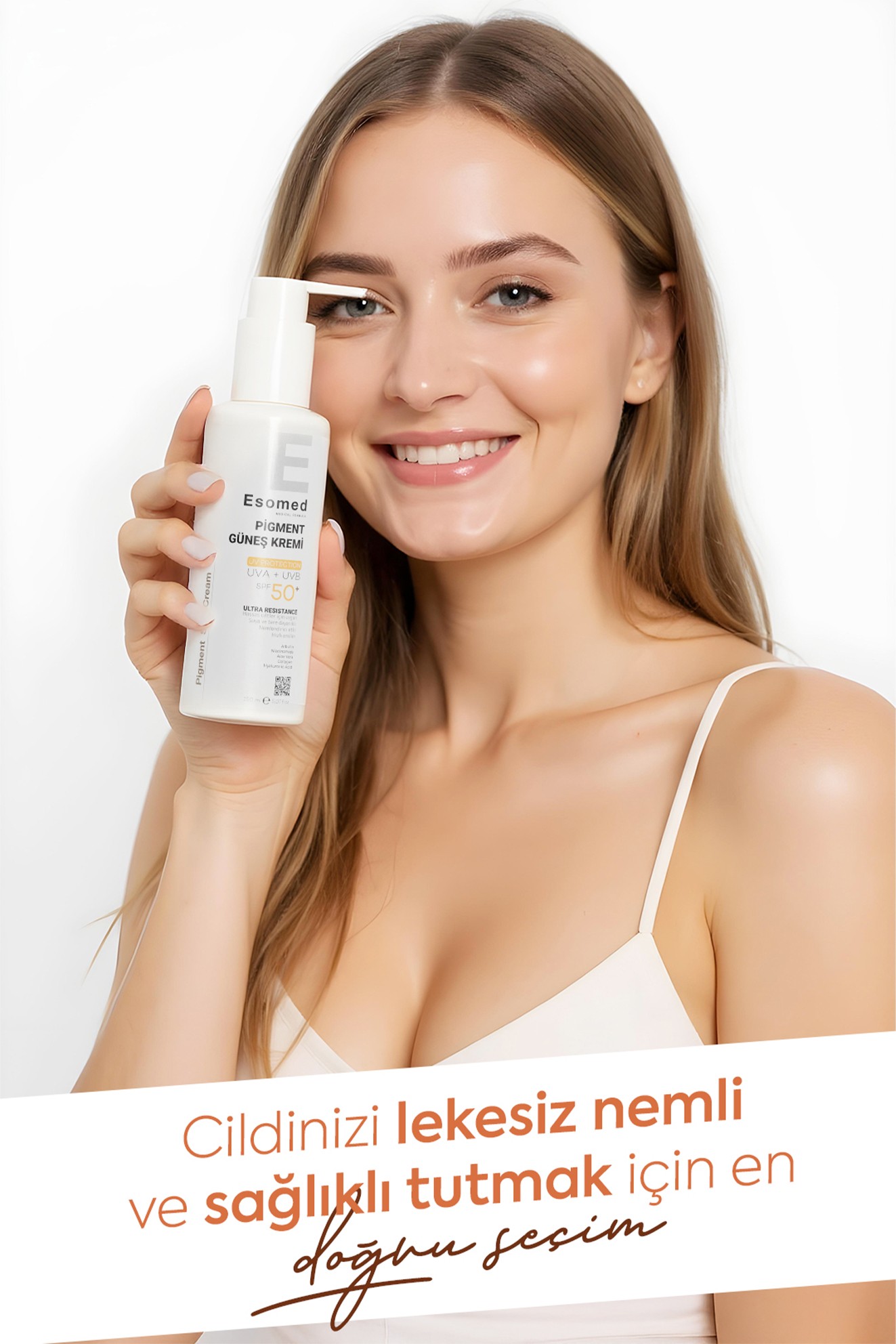 ESOMED SPF 50+ Pigment Güneş Kremi – Leke Karşıtı, Tüm Ciltler İçin UVA/UVB Koruma
