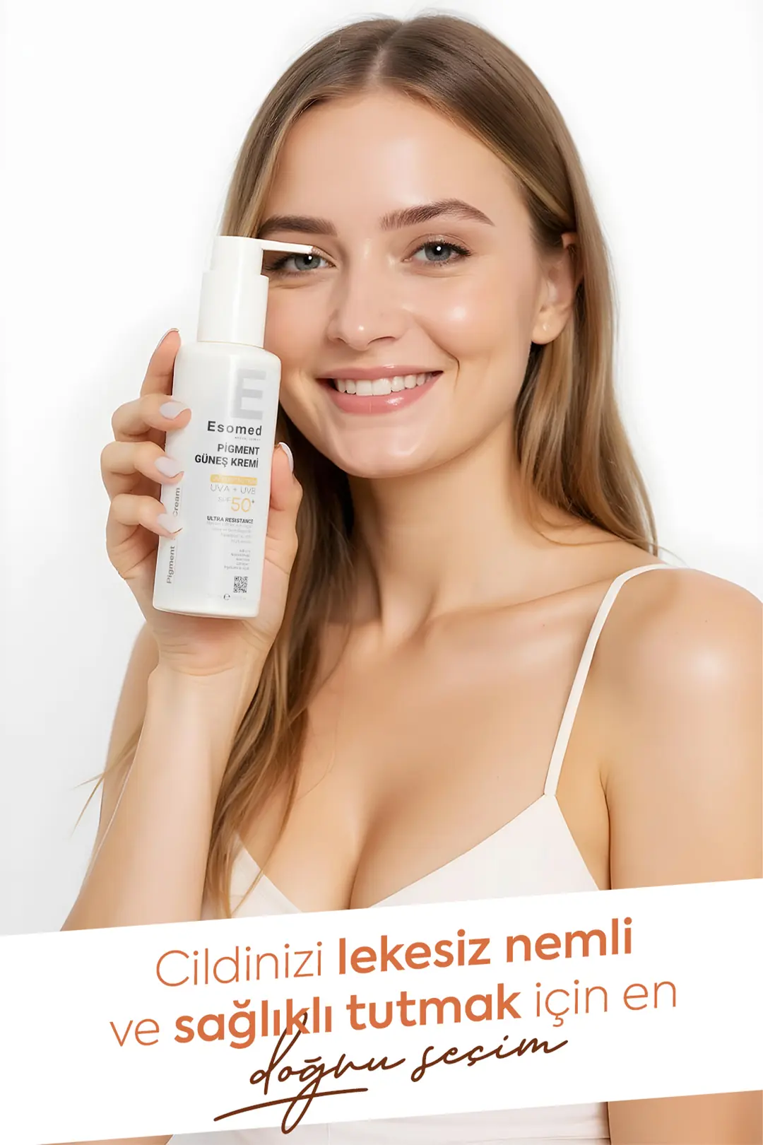 Esomed Pigment Güneş Kremi kullanım görseli