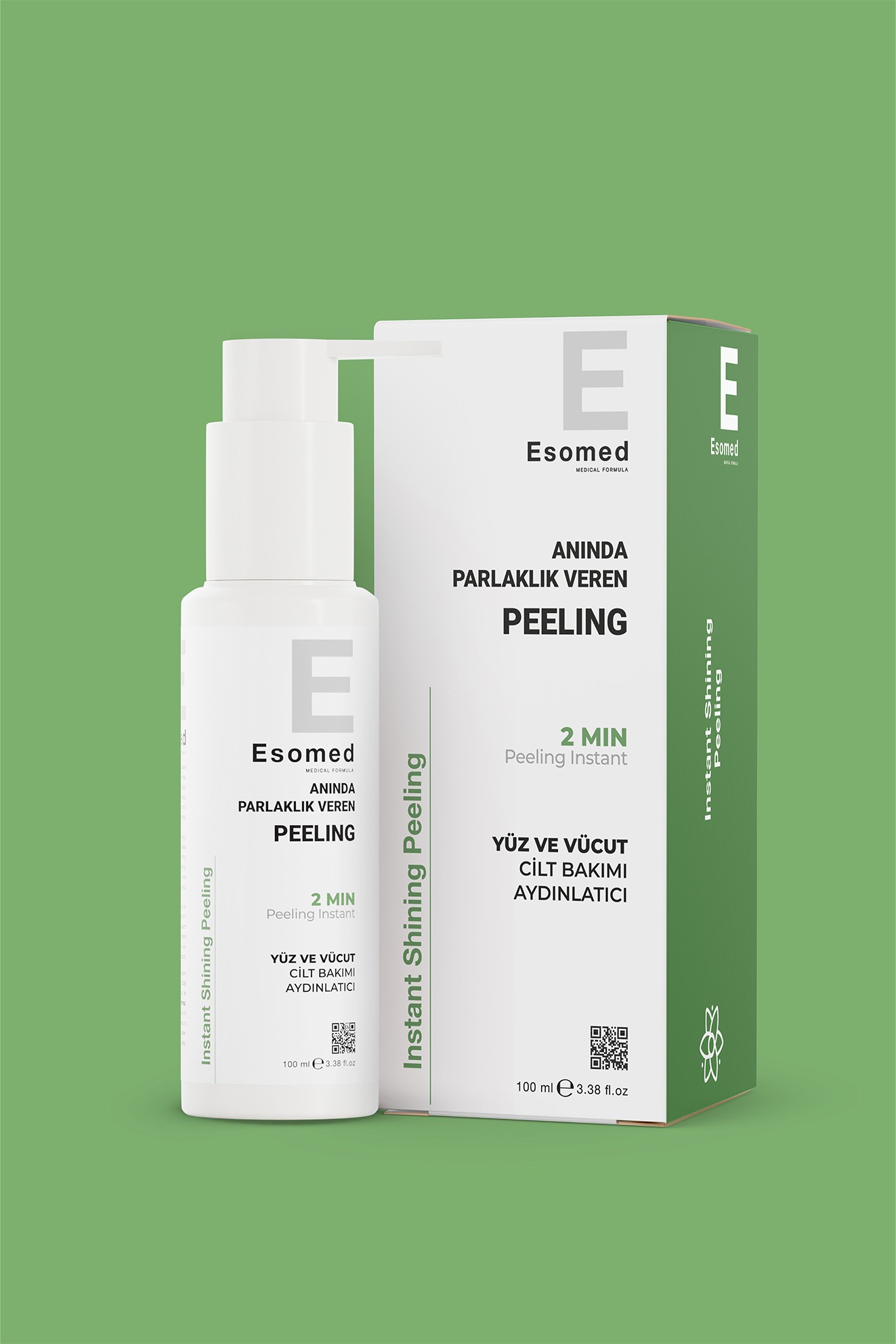 ESOMED Instant Shining Peeling 100 ml – Anında Parlaklık, Yumuşaklık ve Cilt Yenileyici Bakım