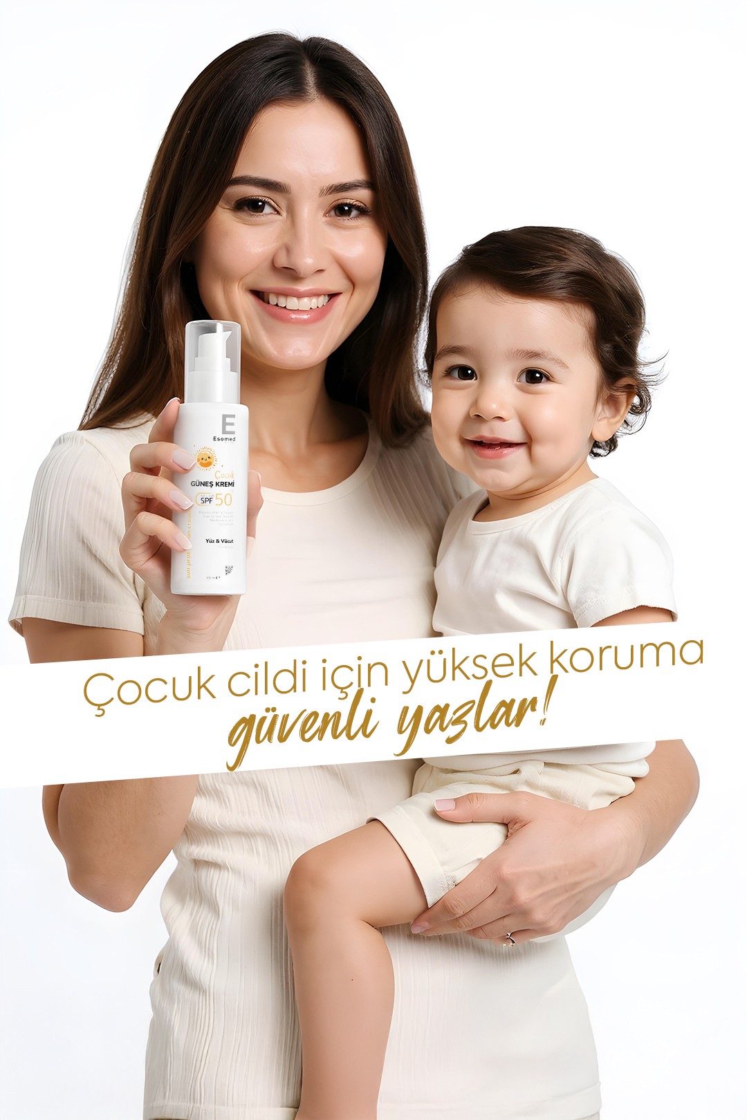 ESOMED Çocuk Güneş Kremi SPF 50+ – Hassas Ciltler İçin Suya Dayanıklı Yüksek Koruma