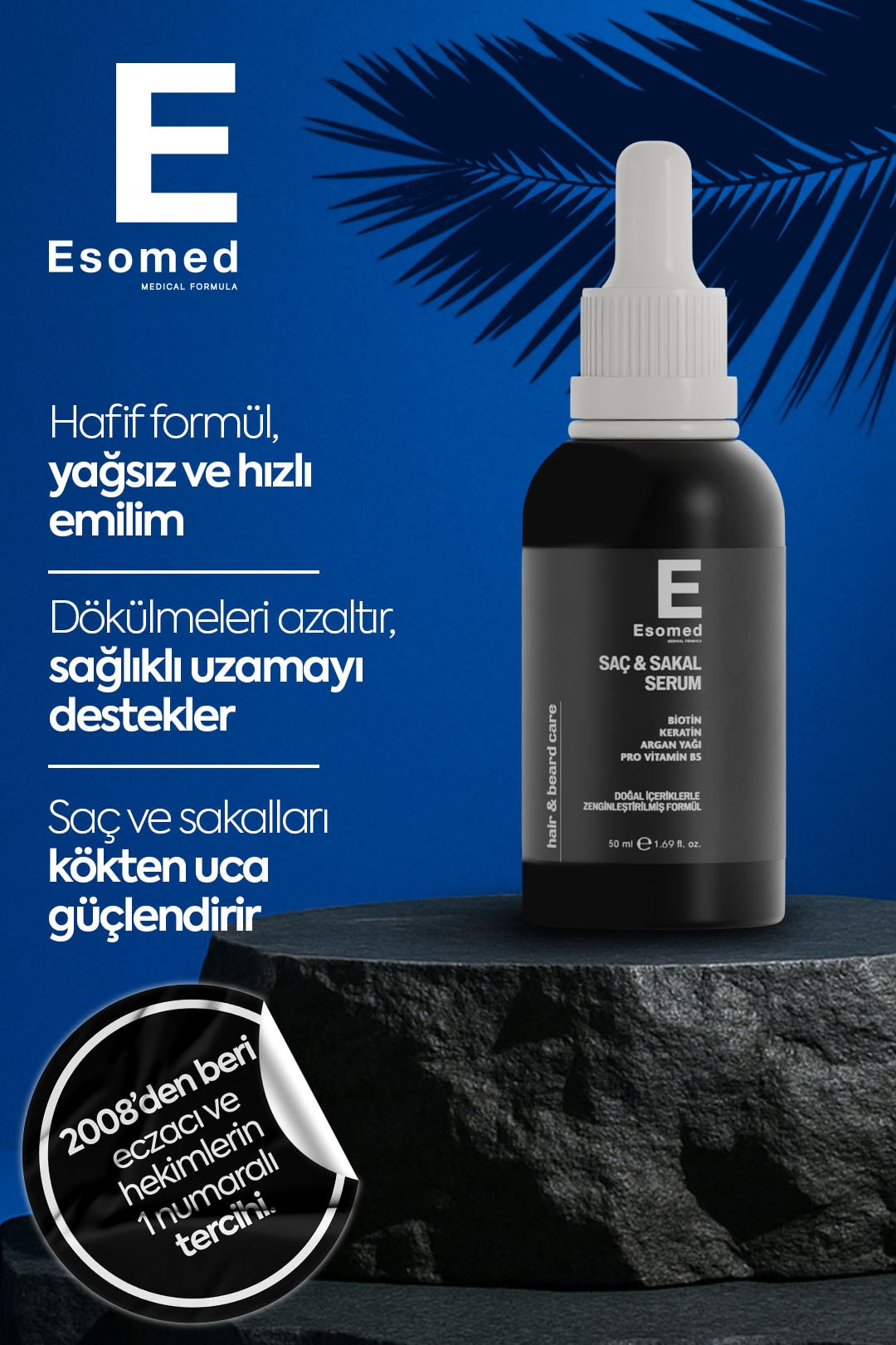 Esomed Saç Bakım Seti Argan Şampuanı - Saç Sakal Serumu - Dökülme Karşıtı Sprey - Kolajen Keratin Tablet