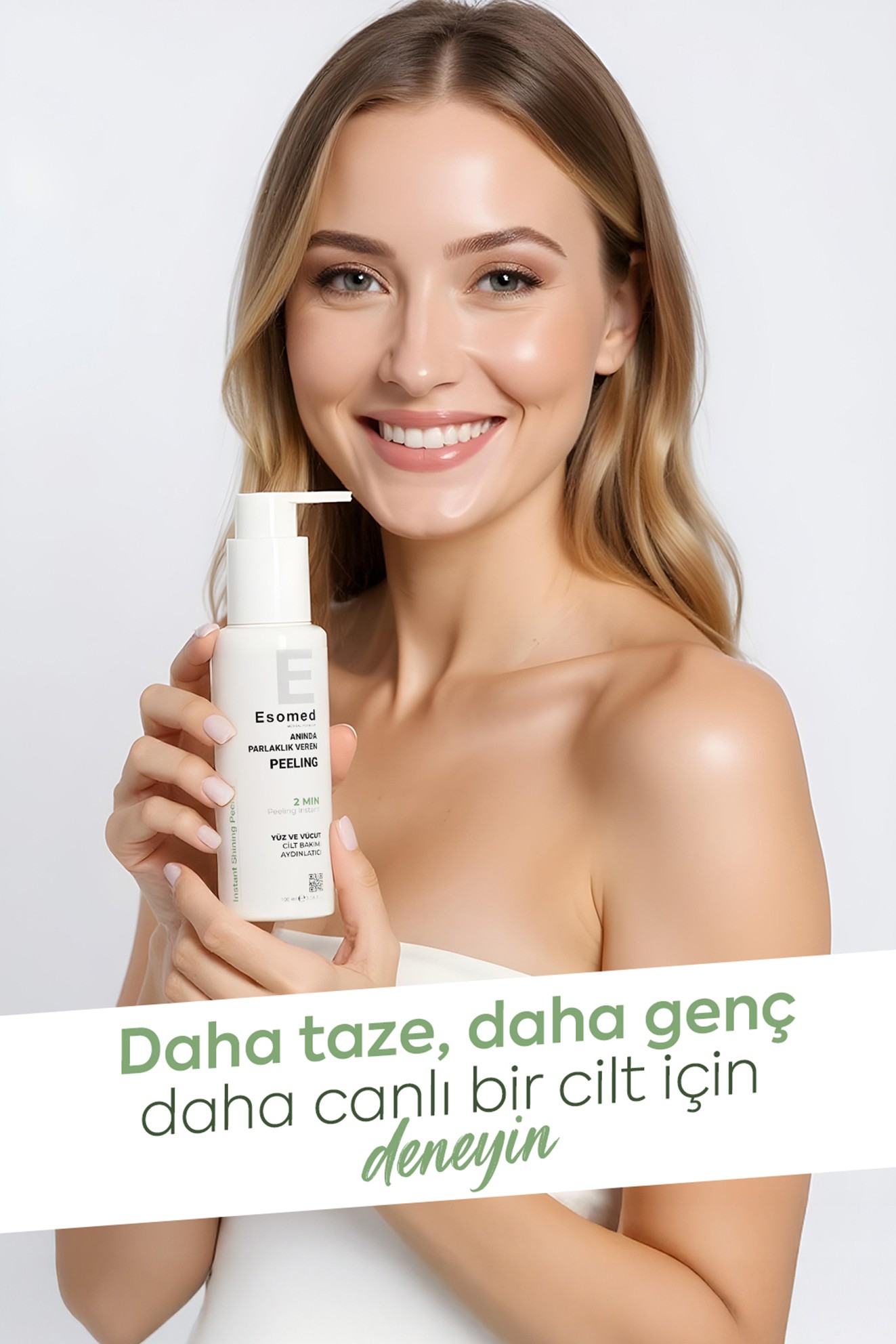 ESOMED Instant Shining Peeling 100 ml – Anında Parlaklık, Yumuşaklık ve Cilt Yenileyici Bakım