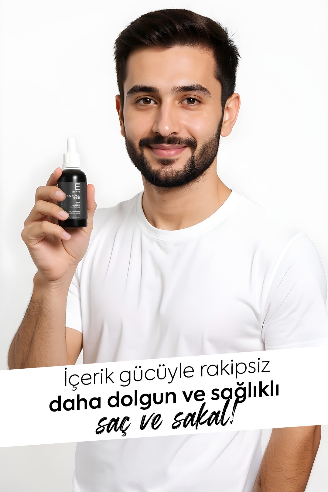ESOMED Saç ve Sakal Serumu – Biotin + Keratin + Argan Yağı ile Güçlendirici ve Besleyici Bakım