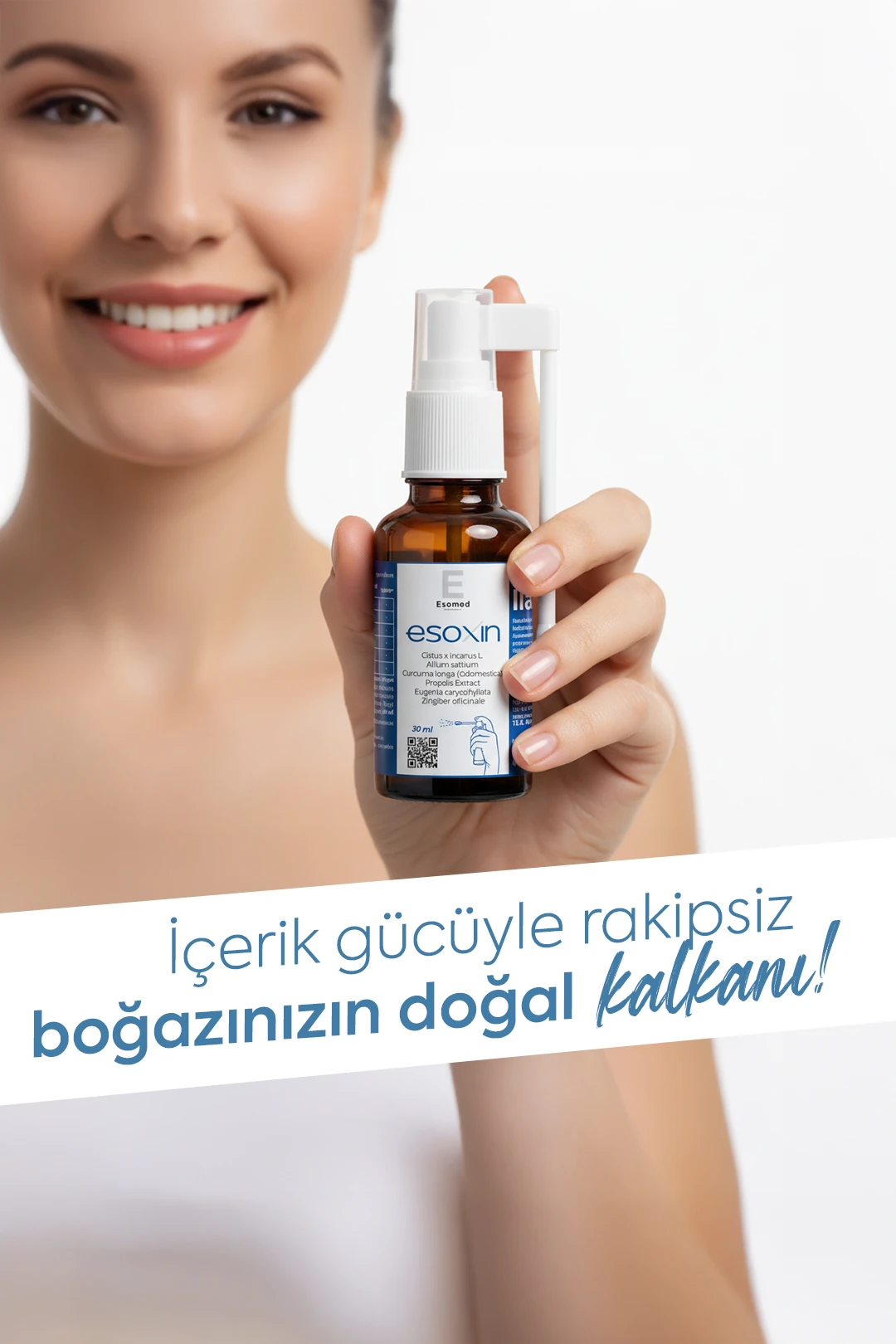 ESOMED Esoxin Boğaz Spreyi 25 ml – Cistus + Zerdeçal + Propolis İçerikli Bitkisel Koruma