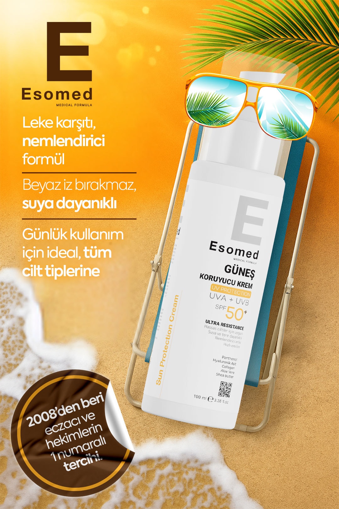 Esomed Güneş Kremi Seti Yüksek Koruyucu Uva Uvb Güneş Kremi - Hassas Ciltler İçin Çocuk Güneş Kremi Spf50+