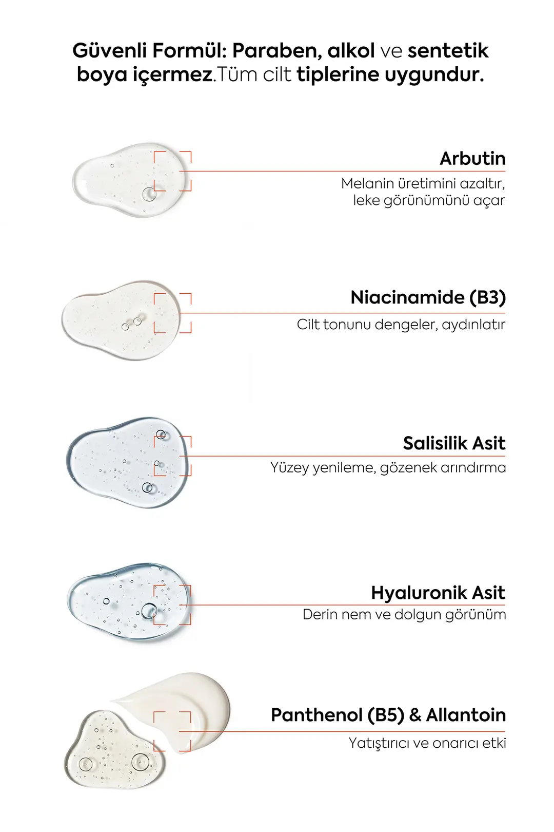 Esomed Leke Karşıtı Serum içerik/etken maddeler