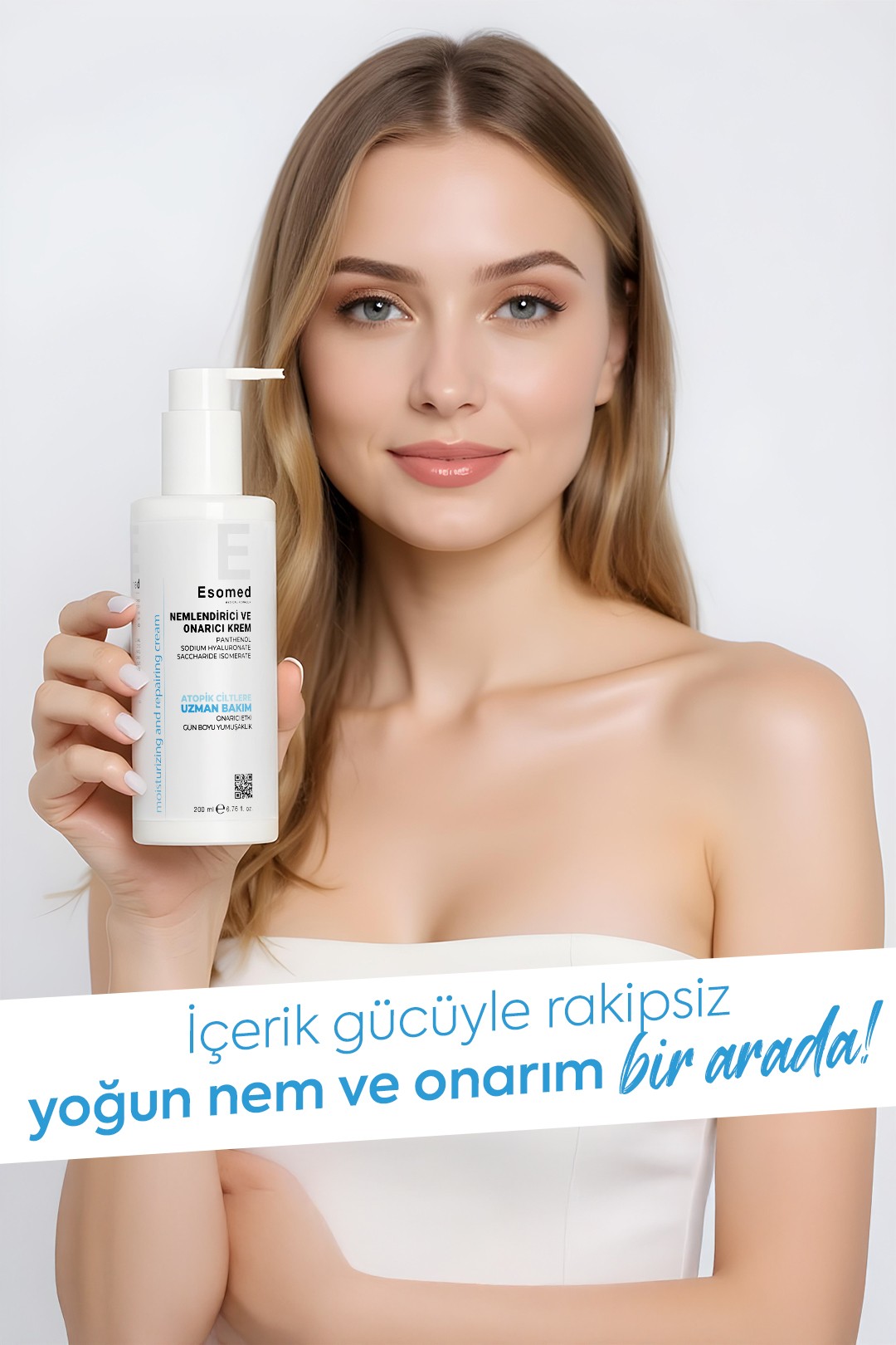 ESOMED Nemlendirici ve Onarıcı Krem – Hyaluronik Asit + Shea Yağı + Panthenol ile Yoğun Nem ve Bakım