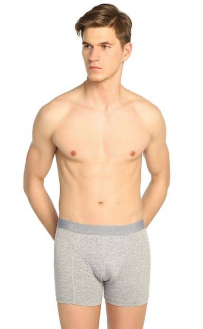 Tutku Elit Erkek Modal Elastan Boxer 6'lı Paket - Gri