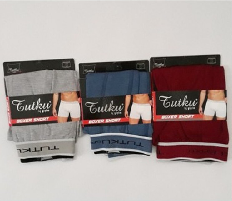 Tutku Erkek Likralı Boxer 6'lı Paket