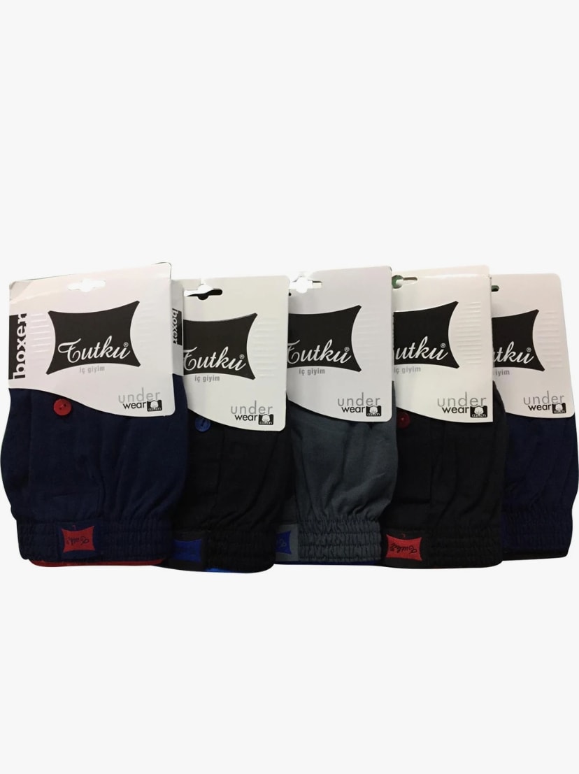 Tutku Erkek Penye Boxer %100 Pamuk