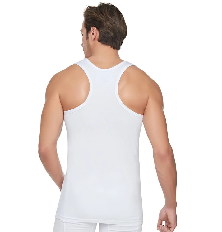 Tutku Erkek Ribana Spor Atlet %100 Pamuk 6'lı Paket - Beyaz