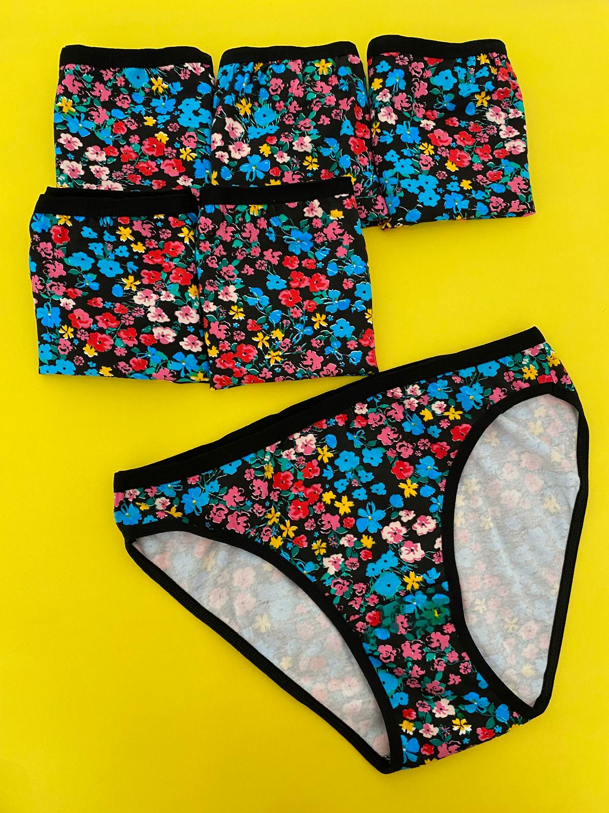 Tutku Kadın Angel Bikini Külot 6'lı Paket-Siyah