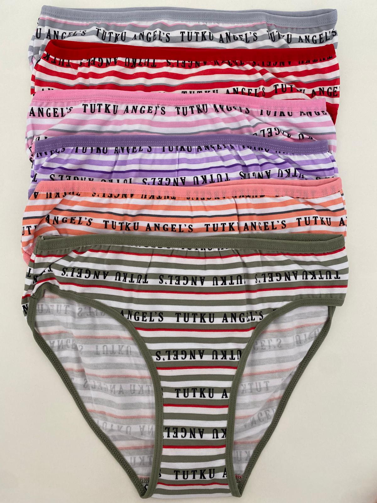 Tutku Kadın Bloom Bikini Külot 6'lı Paket-Kombin