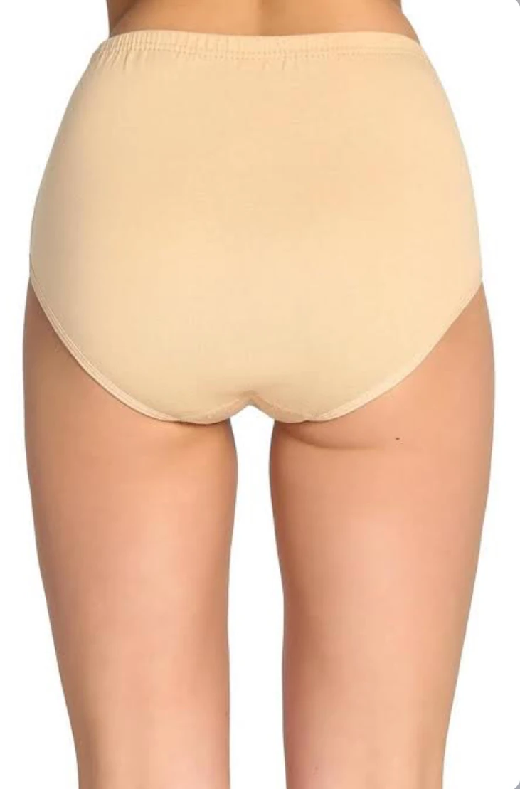 Tutku Kadın Elastan Bato Külot 6'lı Paket-Soft Ten